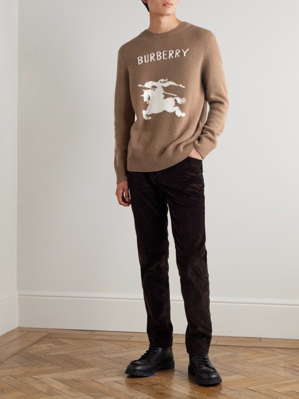 Intarsia-Knit Wool and Cashmere-Blend Sweater - OU Intarsia-Knit Wool and Cashmere-Blend Sweater - OU