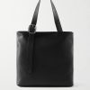 Loop Logo-Debossed Full-Grain Leather Tote Bag Loop Logo-Debossed Full-Grain Leather Tote Bag