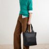 Loop Logo-Debossed Full-Grain Leather Tote Bag - OU Loop Logo-Debossed Full-Grain Leather Tote Bag - OU