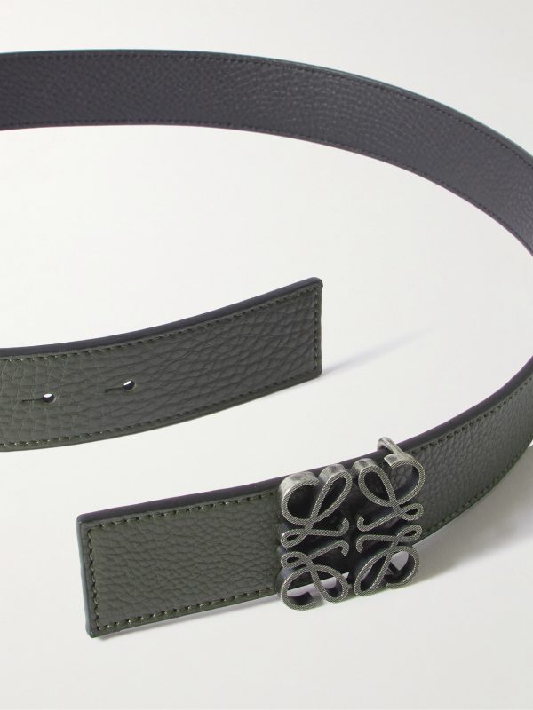 Anagram 3.5cm Reversible Leather Belt - E1