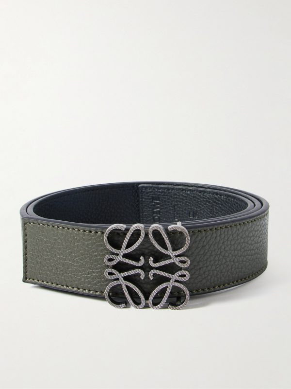 Anagram 3.5cm Reversible Leather Belt