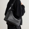 Puzzle Edge Large Logo-Debossed Full-Grain Leather Messenger Bag - OU Puzzle Edge Large Logo-Debossed Full-Grain Leather Messenger Bag - OU