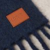 Logo-Appliquéd Fringed Two-Tone Alpaca and Wool-Blend Scarf - CU Logo-Appliquéd Fringed Two-Tone Alpaca and Wool-Blend Scarf - CU