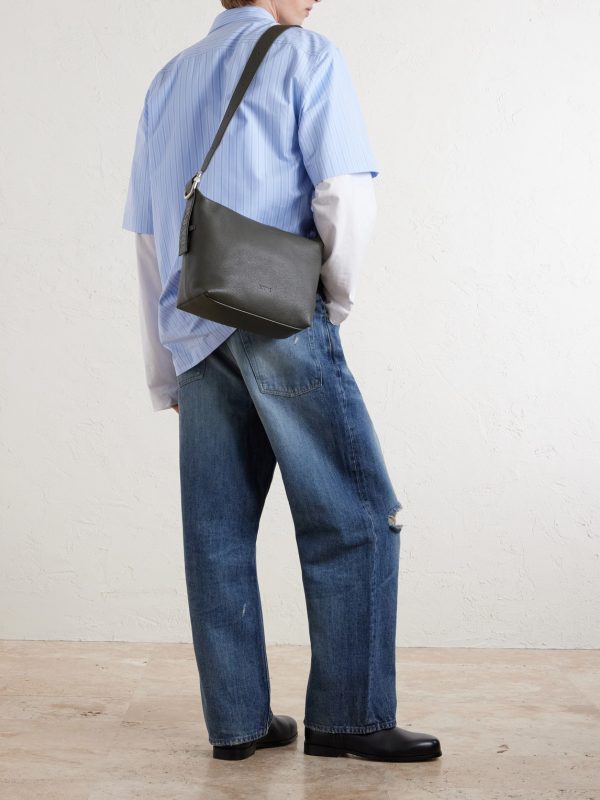 Loop Full-Grain Leather Messenger Bag - OU Loop Full-Grain Leather Messenger Bag - OU