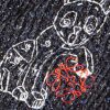 Fringed Embroidered Knitted Scarf - CU