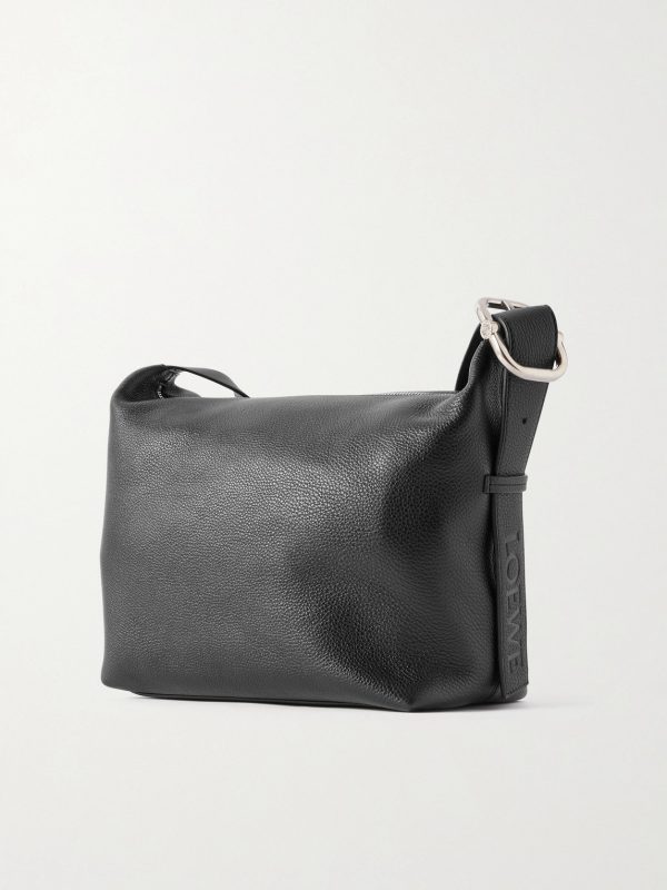 Loop Full-Grain Leather Messenger Bag - BK Loop Full-Grain Leather Messenger Bag - BK