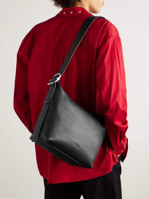 Loop Full-Grain Leather Messenger Bag - OU Loop Full-Grain Leather Messenger Bag - OU