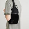 Flex Sling Leather and Suede-Trimmed Canvas Bag - OU