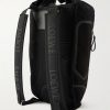 Flex Logo-Embossed Suede and Canvas Backpack - BK