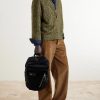 Flex Logo-Embossed Suede and Canvas Backpack - OU