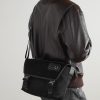 Leather-Trimmed Suede and Canvas Messenger Bag - OU Leather-Trimmed Suede and Canvas Messenger Bag - OU