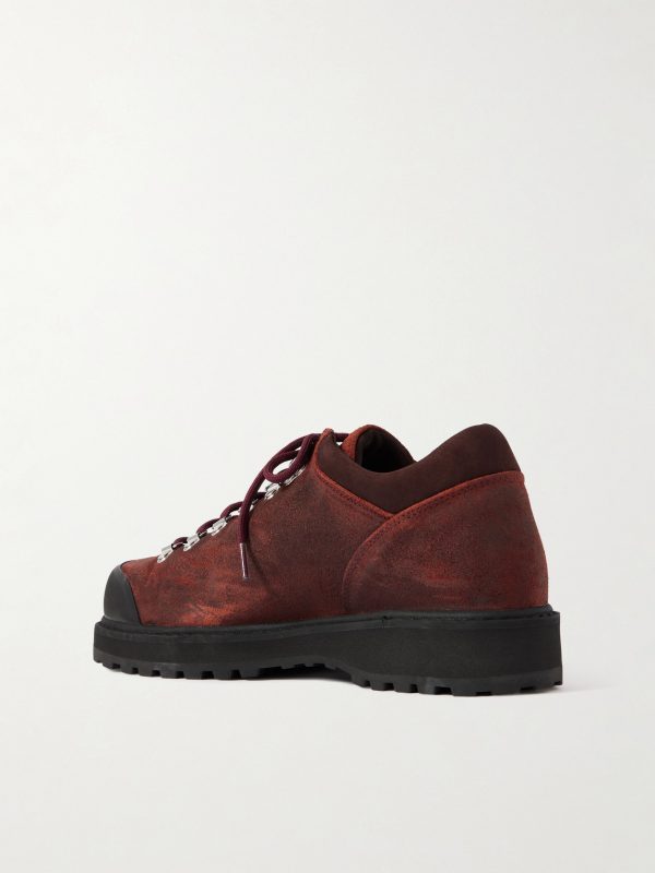 Desert Oasis Cornaro Rubber-Trimmed Waxed-Suede Boots - BK