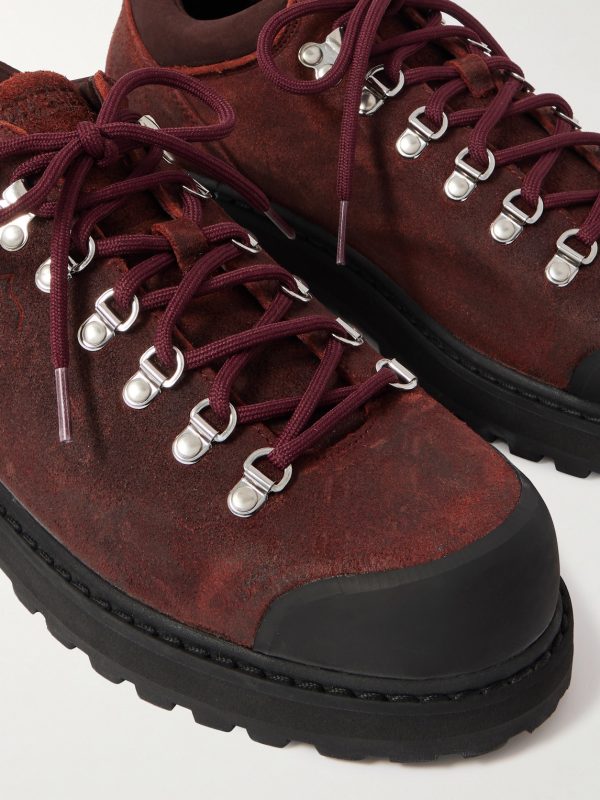 Desert Oasis Cornaro Rubber-Trimmed Waxed-Suede Boots - CU
