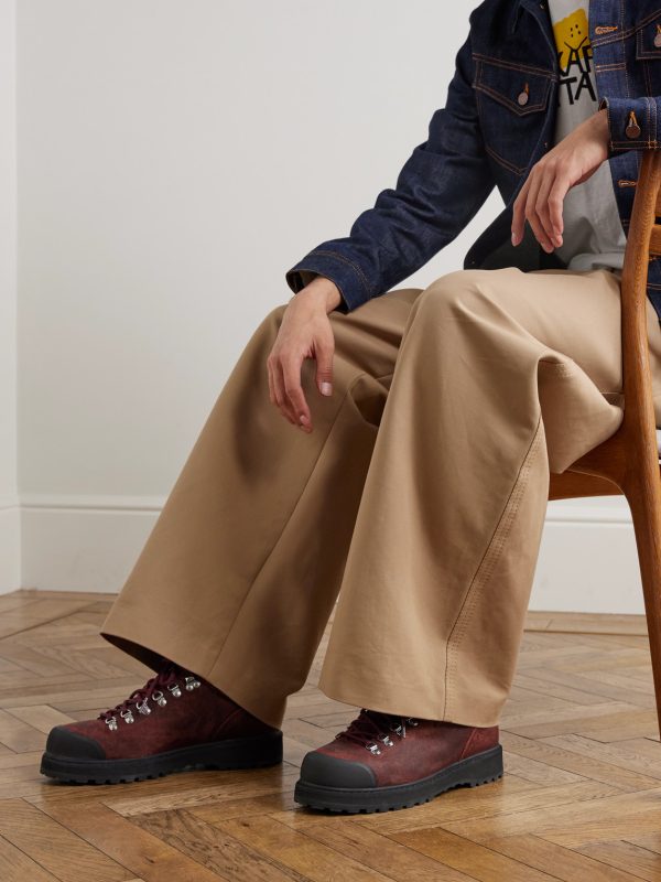 Desert Oasis Cornaro Rubber-Trimmed Waxed-Suede Boots - OU