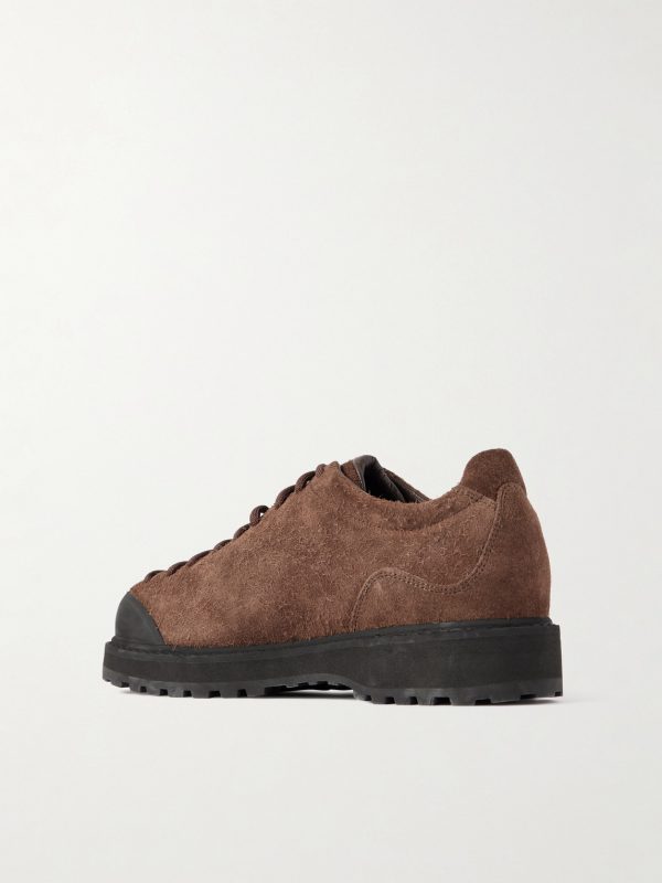 Ampezzo Rubber-Trimmed Brushed-Suede Boots - BK