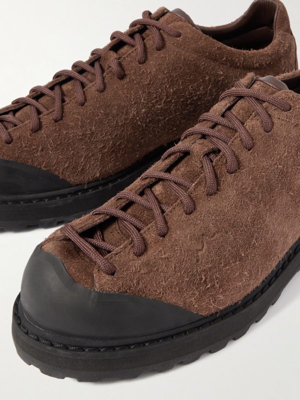 Ampezzo Rubber-Trimmed Brushed-Suede Boots - CU
