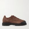 Ampezzo Rubber-Trimmed Brushed-Suede Boots