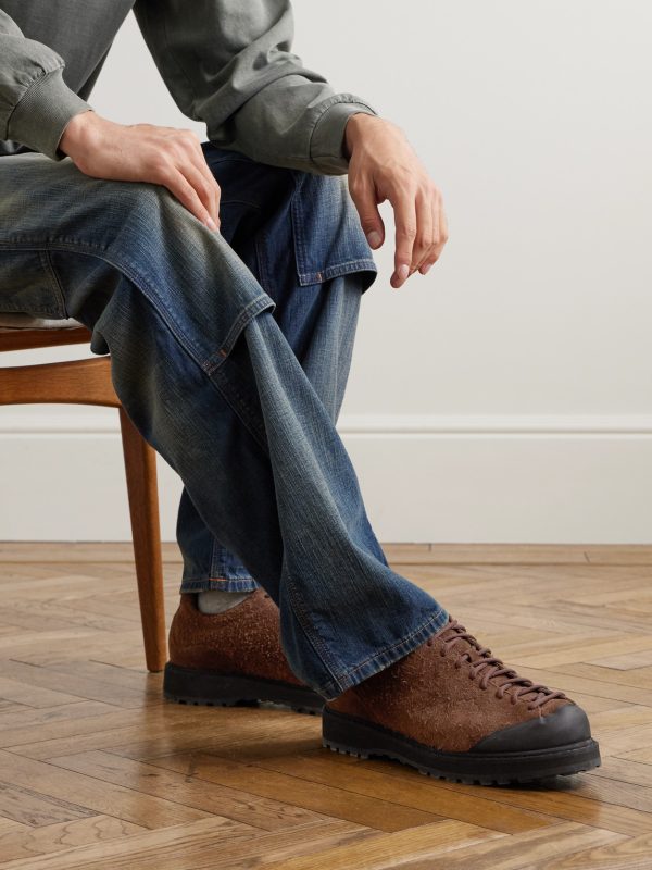 Ampezzo Rubber-Trimmed Brushed-Suede Boots - OU