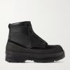 Spezzamonte Rubber-Trimmed Suede and Full-Grain Leather Boots Spezzamonte Rubber-Trimmed Suede and Full-Grain Leather Boots