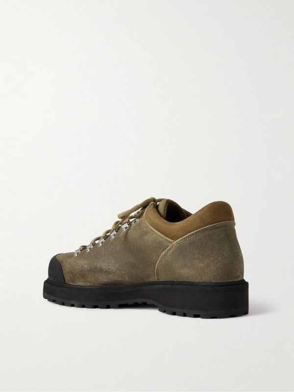 Desert Oasis Cornaro Rubber-Trimmed Waxed-Suede Boots - BK Desert Oasis Cornaro Rubber-Trimmed Waxed-Suede Boots - BK