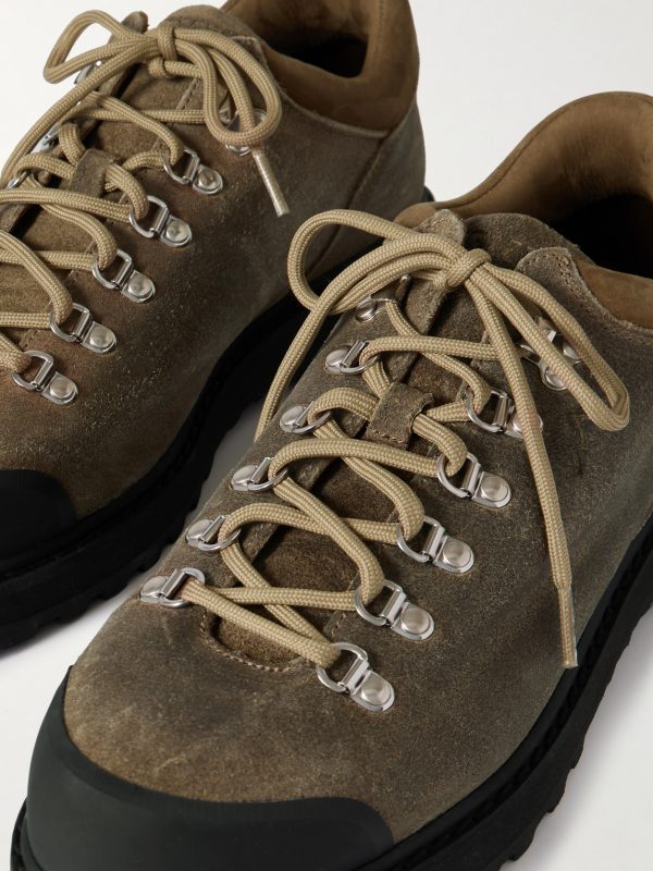 Desert Oasis Cornaro Rubber-Trimmed Waxed-Suede Boots - CU Desert Oasis Cornaro Rubber-Trimmed Waxed-Suede Boots - CU