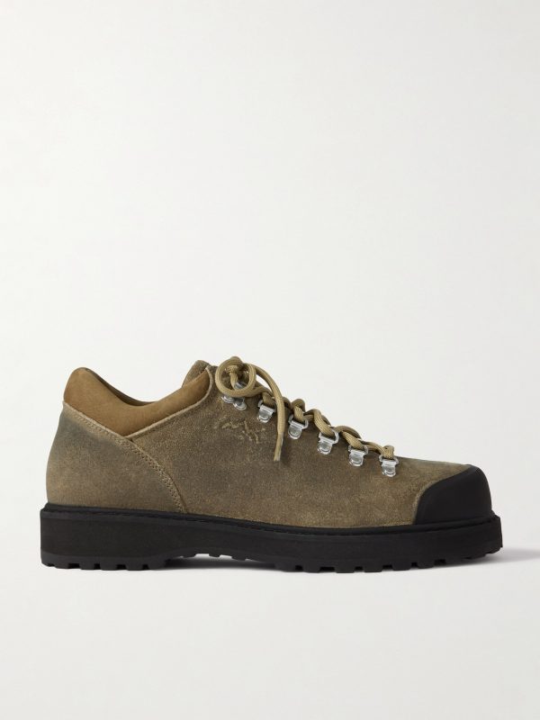 Desert Oasis Cornaro Rubber-Trimmed Waxed-Suede Boots Desert Oasis Cornaro Rubber-Trimmed Waxed-Suede Boots