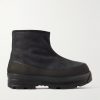 Badia Rubber-Trimmed Suede Boots