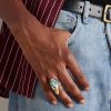 + Yellowstone Forever Lamar Sterling Silver, 18-Karat Gold and Turquoise Ring - OU + Yellowstone Forever Lamar Sterling Silver, 18-Karat Gold and Turquoise Ring - OU