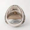 Bo-Jo-Ring Sterling Silver, 18-Karat Gold and Apache Turquoise Ring - BK