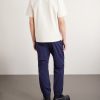 Logo-Appliquéd Chambray-Trimmed Stretch Cotton-Jersey T-Shirt - BK