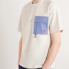 Logo-Appliquéd Chambray-Trimmed Stretch Cotton-Jersey T-Shirt - FR