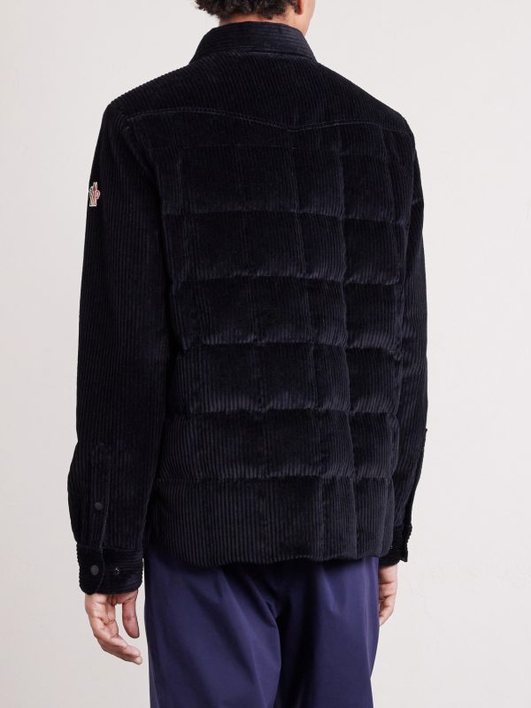 Gelt Quilted Cotton-Blend Corduroy Down Shirt Jacket - BK Gelt Quilted Cotton-Blend Corduroy Down Shirt Jacket - BK