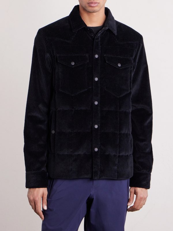 Gelt Quilted Cotton-Blend Corduroy Down Shirt Jacket - FR Gelt Quilted Cotton-Blend Corduroy Down Shirt Jacket - FR