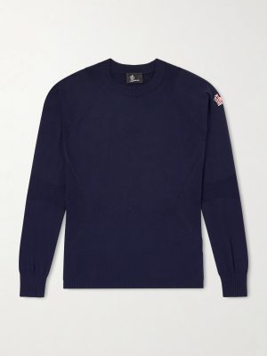 Logo-Appliquéd Crepe Sweater Logo-Appliquéd Crepe Sweater