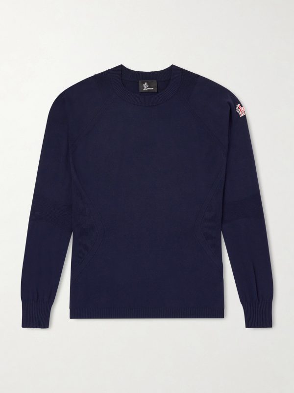 Logo-Appliquéd Crepe Sweater