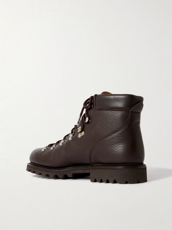 Full-Grain Leather Hiking Boots - BK