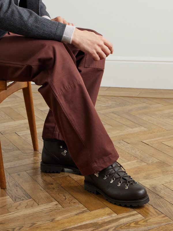 Full-Grain Leather Hiking Boots - OU