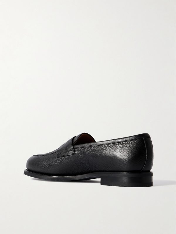 Full-Grain Leather Penny Loafers - BK Full-Grain Leather Penny Loafers - BK