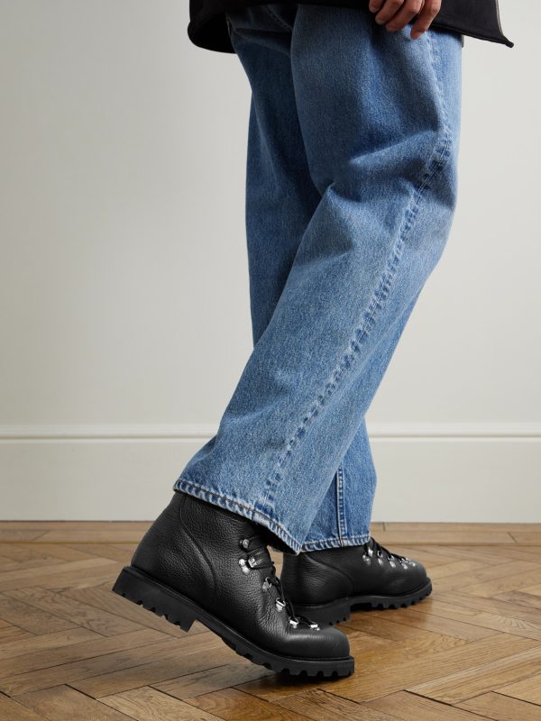 Full-Grain Leather Hiking Boots - OU
