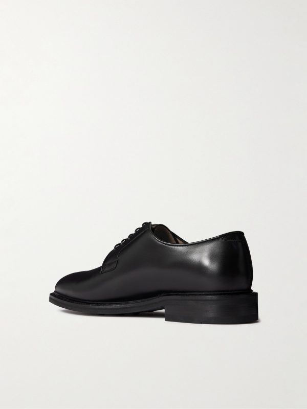 The Plain Toe Leather Derby Shoes - BK The Plain Toe Leather Derby Shoes - BK