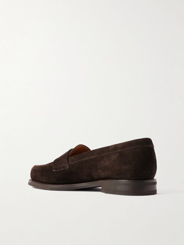 The Ivy Suede Penny Loafers - BK The Ivy Suede Penny Loafers - BK