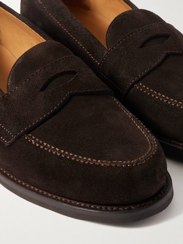 The Ivy Suede Penny Loafers - CU The Ivy Suede Penny Loafers - CU