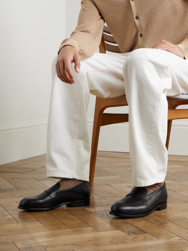 Leather Penny Loafers - OU Leather Penny Loafers - OU