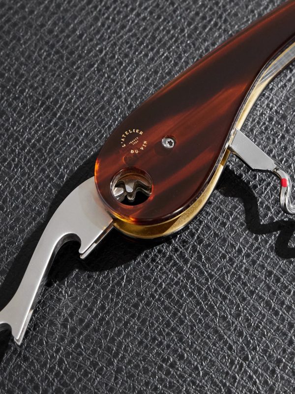 Soft Machine Nomad Dandy Tortoiseshell Acetate and Brass Corkscrew - CU