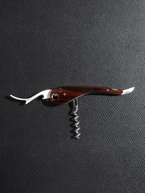 Soft Machine Nomad Dandy Tortoiseshell Acetate and Brass Corkscrew - E1
