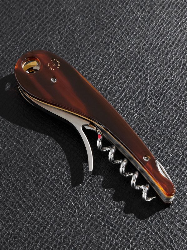 Soft Machine Nomad Dandy Tortoiseshell Acetate and Brass Corkscrew
