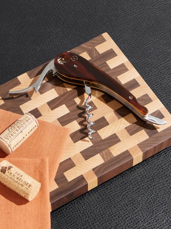 Soft Machine Nomad Dandy Tortoiseshell Acetate and Brass Corkscrew - OU
