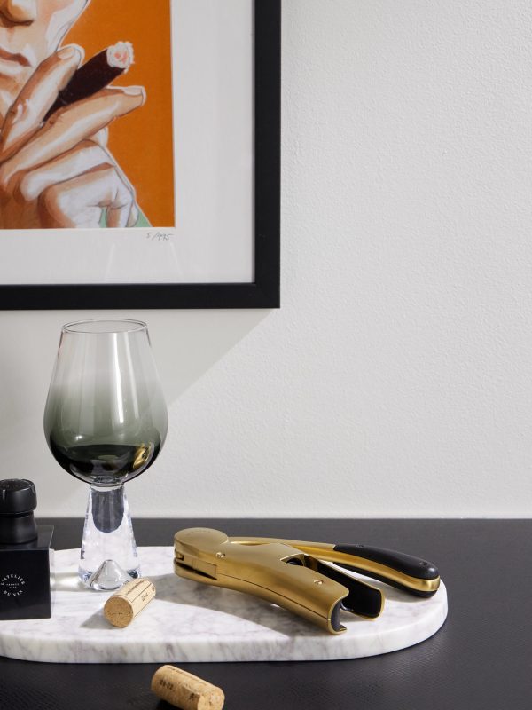 Oeno Motion Nomad Gold-Tone and Leather Corkscrew Set - OU Oeno Motion Nomad Gold-Tone and Leather Corkscrew Set - OU