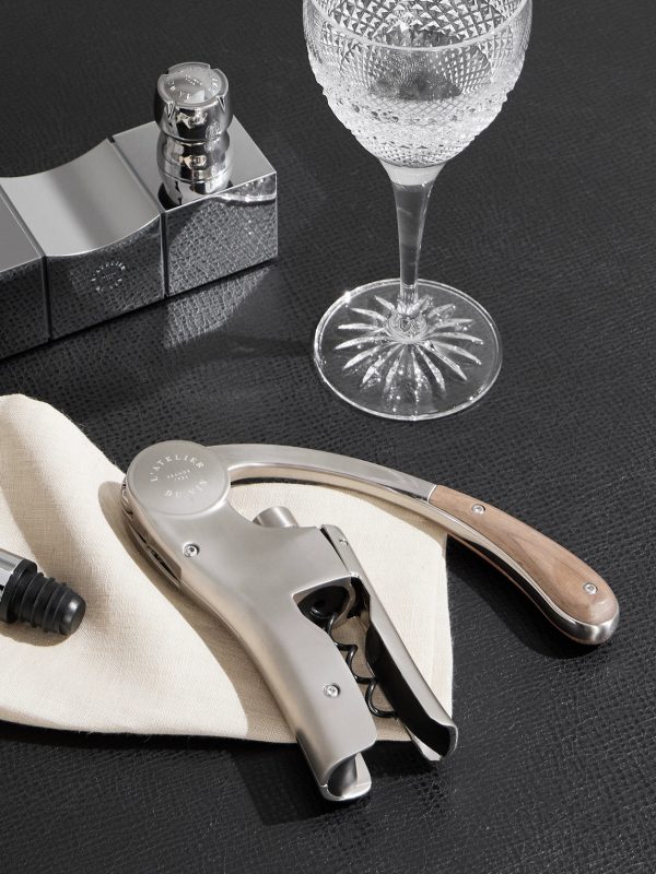 Oeno Motion Trésor Silver-Tone and Walnut Corkscrew - OU Oeno Motion Trésor Silver-Tone and Walnut Corkscrew - OU