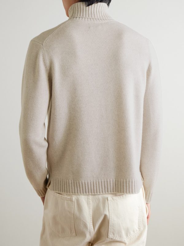 + Stanley Tucci Organic Cashmere Rollneck Sweater - BK
